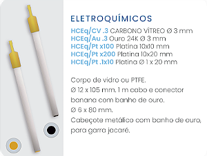 Eletrodo Carbono Vítreo Ø 3 mm